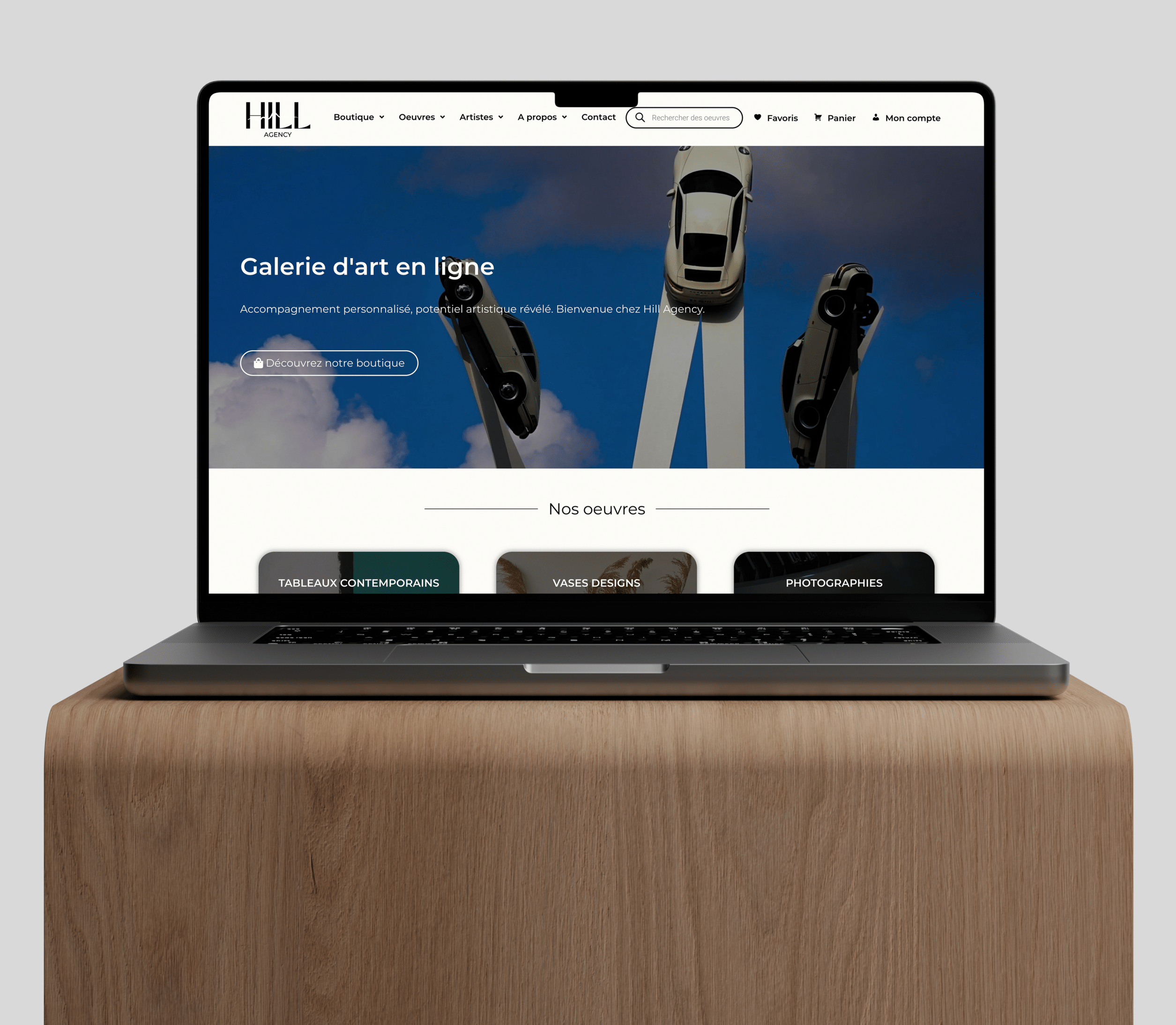 creation site vitrine