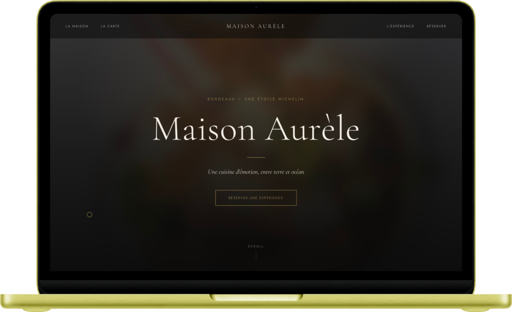 Site vitrine Maison Aurèle