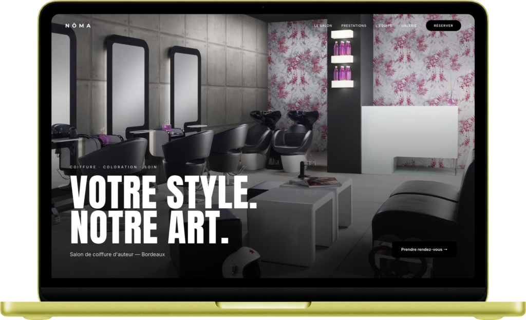 Site vitrine NÔMA coiffure